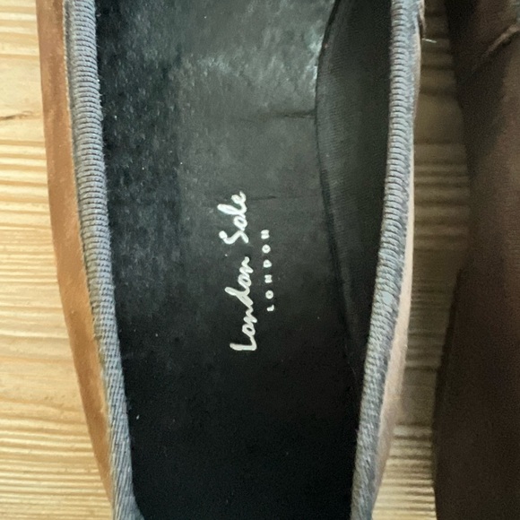 Leopard Cap Toe Ballet Flats – London Sole Brown Suede Haircalf – Size 11 - Picture 4 of 6